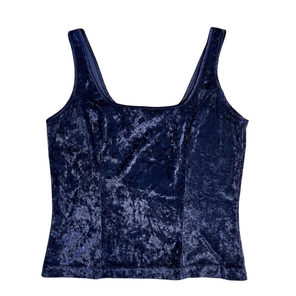 Victoria's Secret Cami - Navy Crushed Velvet - S